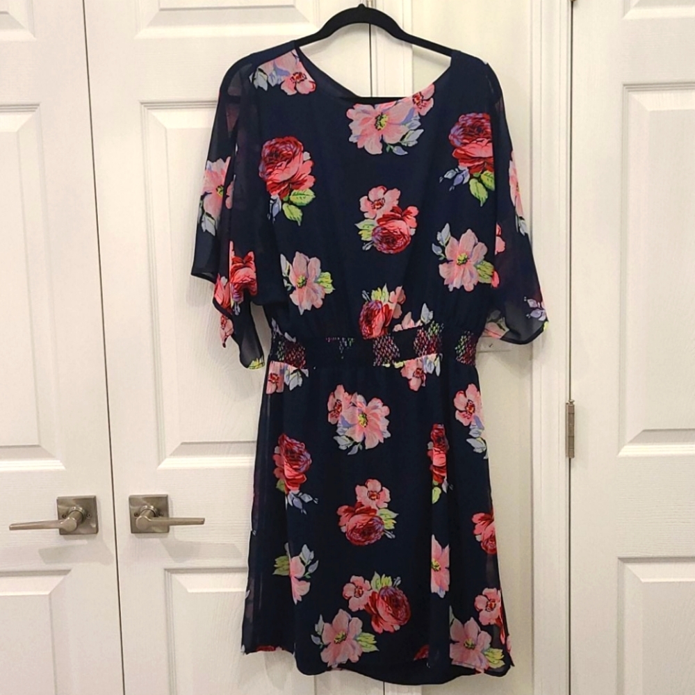 IMNYC navy floral dress